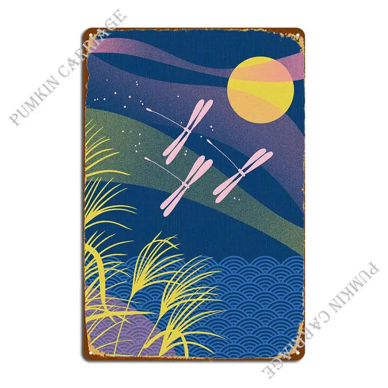 

Dragonflies Metal Sign Mural Decoration Wall Mural Sign Tin Sign Poster