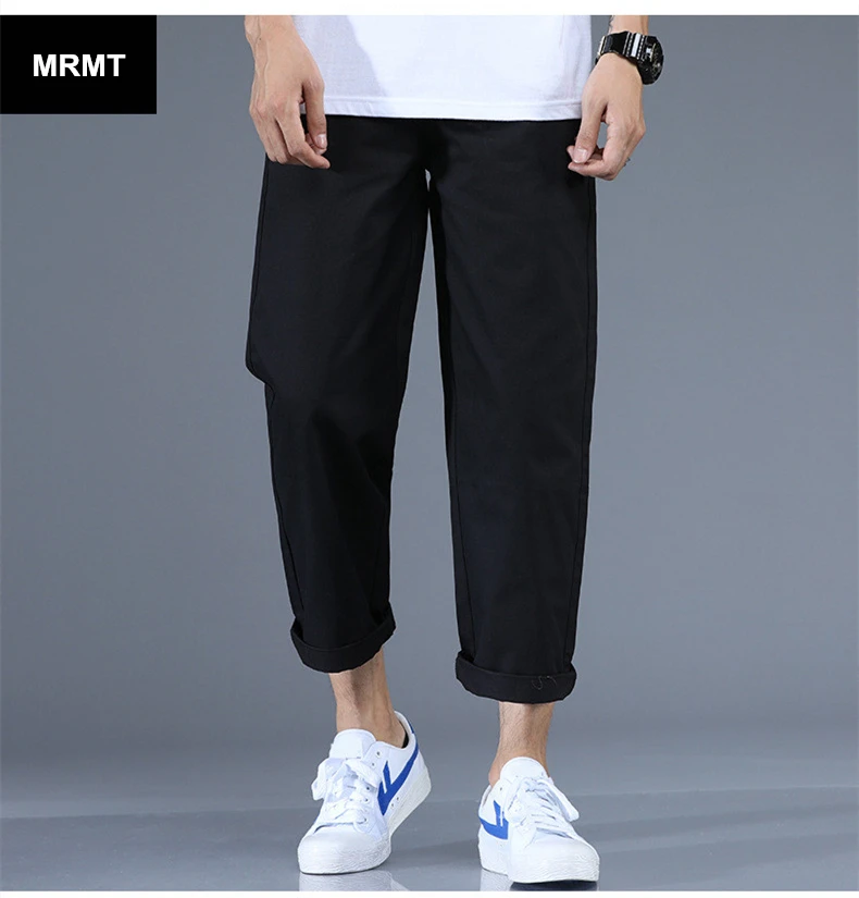 

MRMT 2022 Brand Men's Thin Section Trousers Broad-legged Pants for Male Straight Casual 9 Pants Casual Trouser