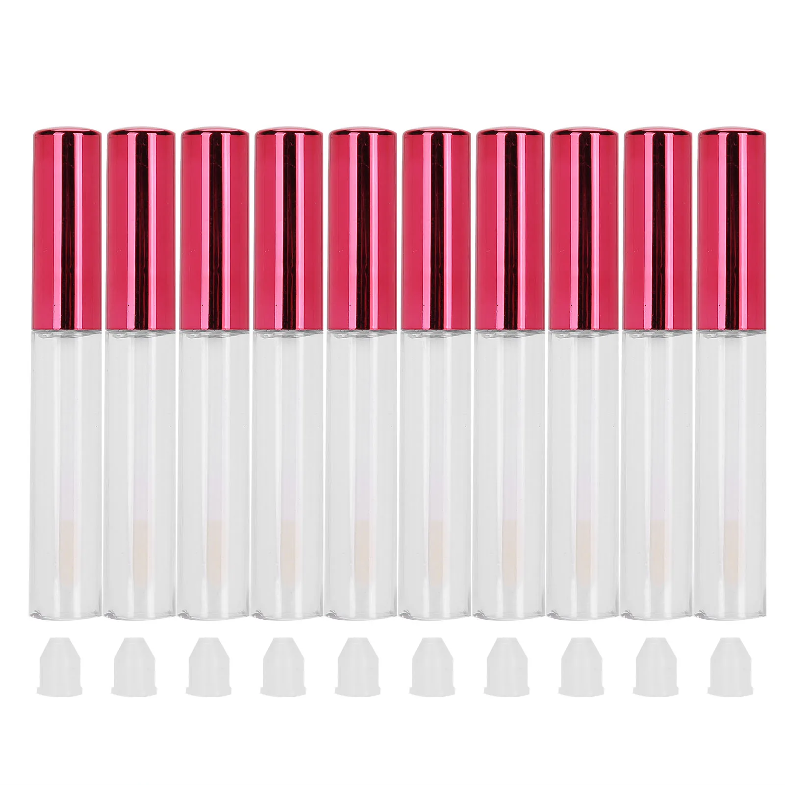 

10pcs 5ml Empty Lip Gloss Bottle Portable Refillable Leak-Proof Makeup Cosmetics Container