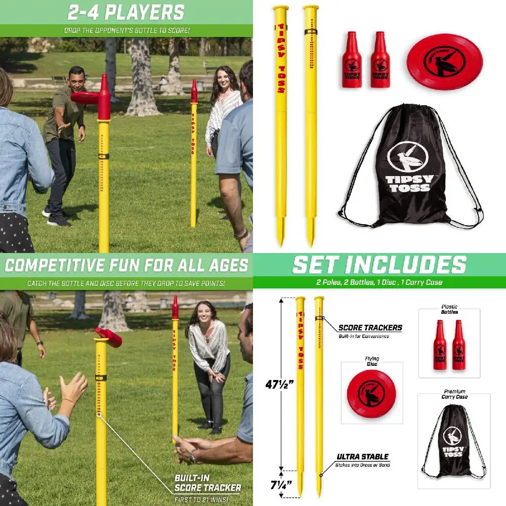 

Toy Set for Kids - Challenging and Enjoyable. Perfectly Amusing Family Outdoor Target Toss Fun Game Toy Set for Kids - Challengi