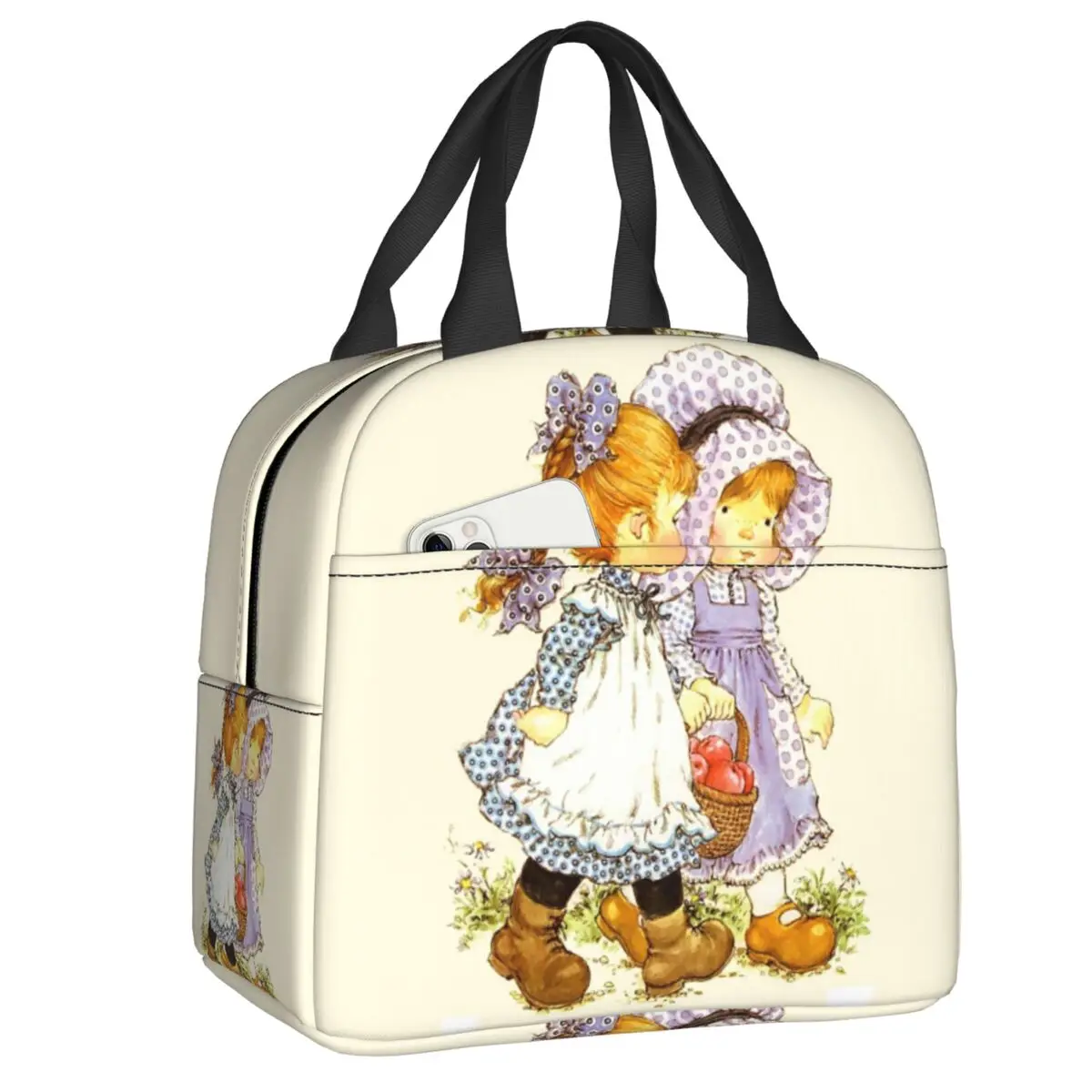 

Изолированные сумки для обеда с аниме мангой Сара Кэй, для улицы, пикника, водонепроницаемый термоохладитель, коробка бенто для женщин и дет...