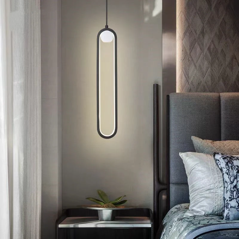 Современный подвесной штатив лампа золотого и черного цветов для гостиной