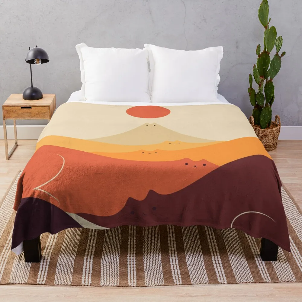 

Cat Landscape 87 Throw Blanket Furry Blankets