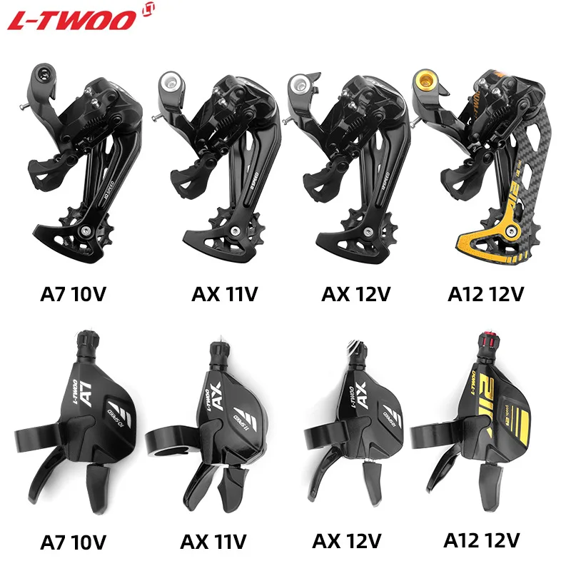 

LTWOO MTB Rear Derailleur Carbon Fiber Cage Switch Compatible for SRAM A5 A7 AX11 AX12 AT11 AT12 9S 10S 11S Right Finger Dial