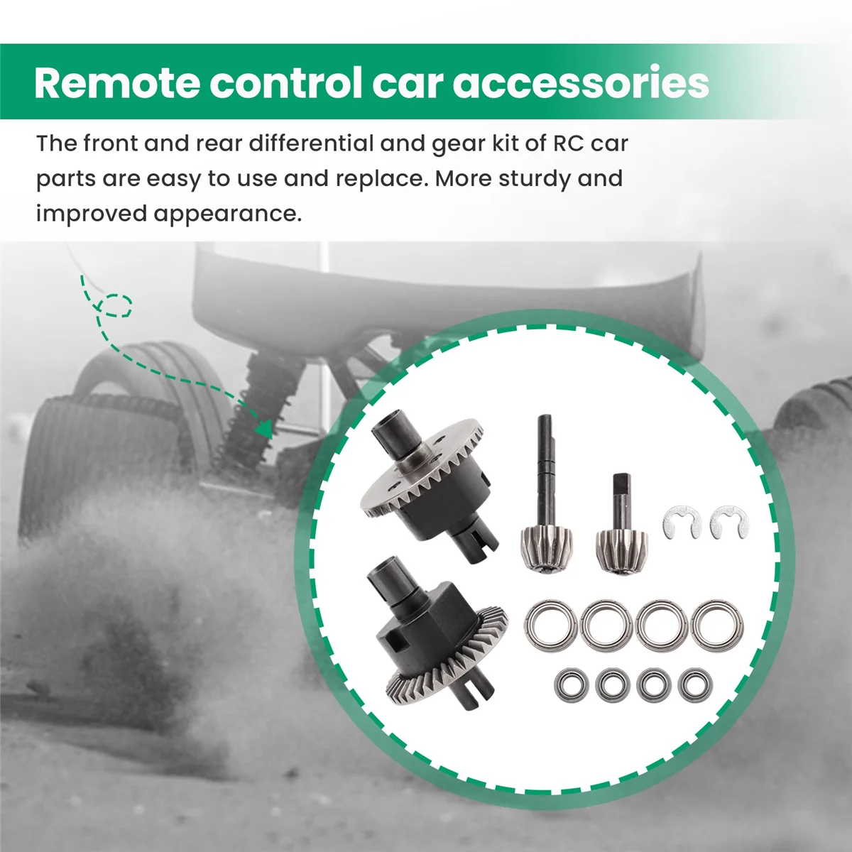 Передний и задний дифференциал комплект зубчатых передач для Redcat Volcano 94123 94107 94111