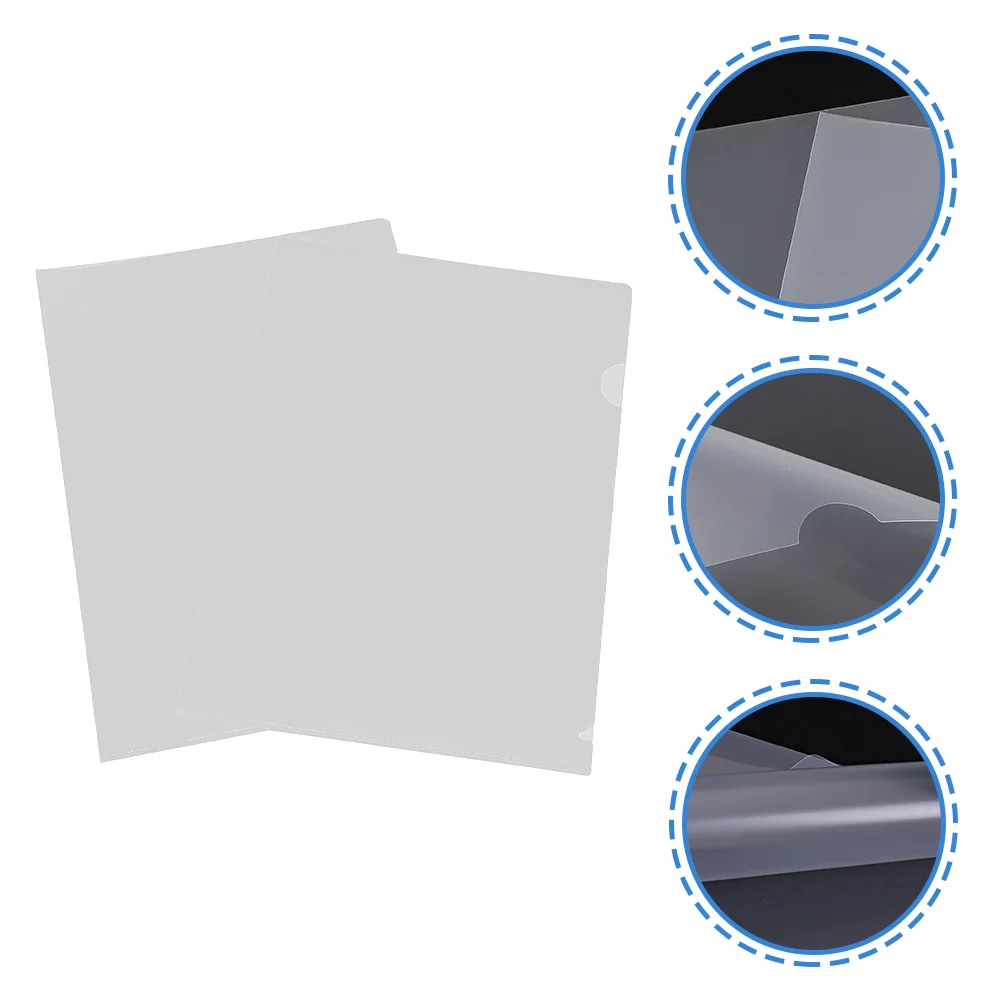 

50pcs Clear Folders Lightweight File Folder Binder Cover Organizer Document Folder for Teacher Student