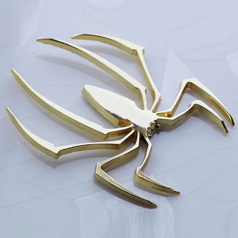 Модная Автомобильная Наклейка 3D металлический паук персонализированный логотип