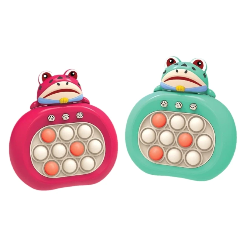 

Portable Light-Up Bubble Popping Push Toy for Travel Flight Stress Relief Game