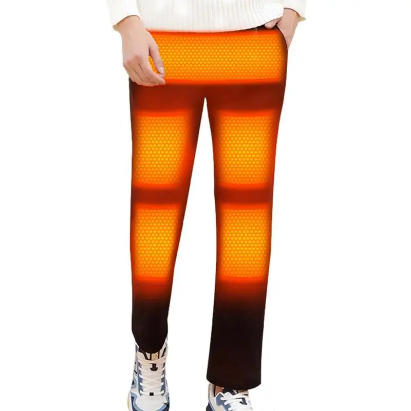 

Soft Winter Heating Pants USB Electric Heated Warm Tops Pants Smart 5 Speed Temperature Control Women Men Ski Clothing