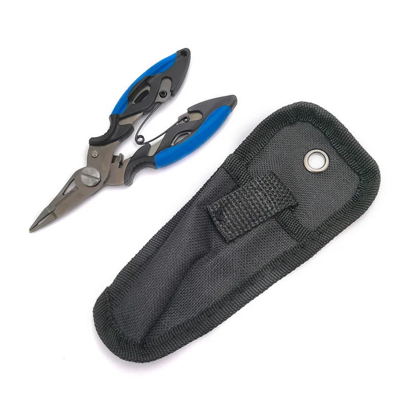 

Small Light Stainless Steel Fishing Pliers Sea Fishing Scissors Braid swivel Snap Hook Tools fishing pliers split ring cutters