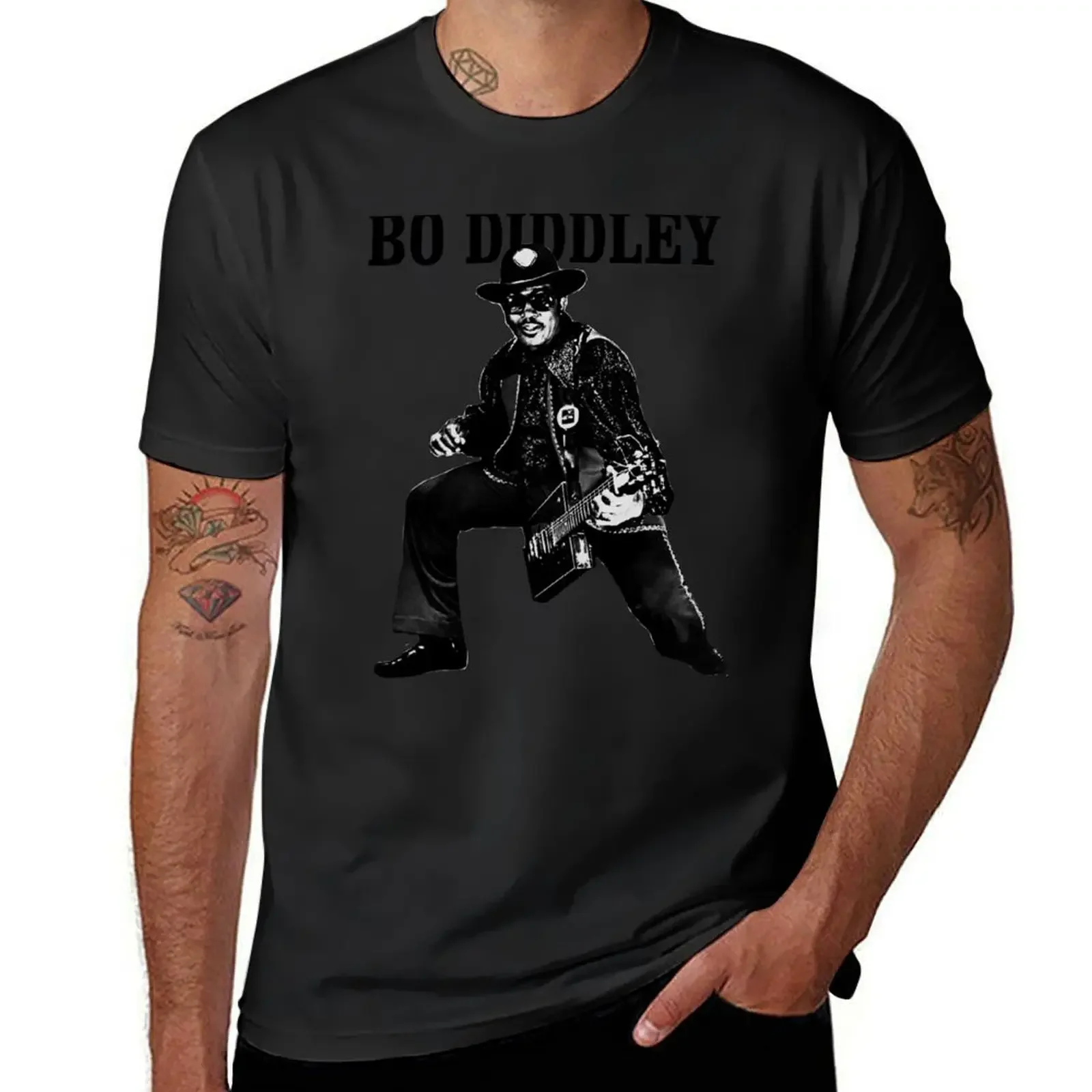 BO DIDDLEY ROCK'N'ROLL SUPER крутая футболка таможенная на заказ одежда лабу аниме