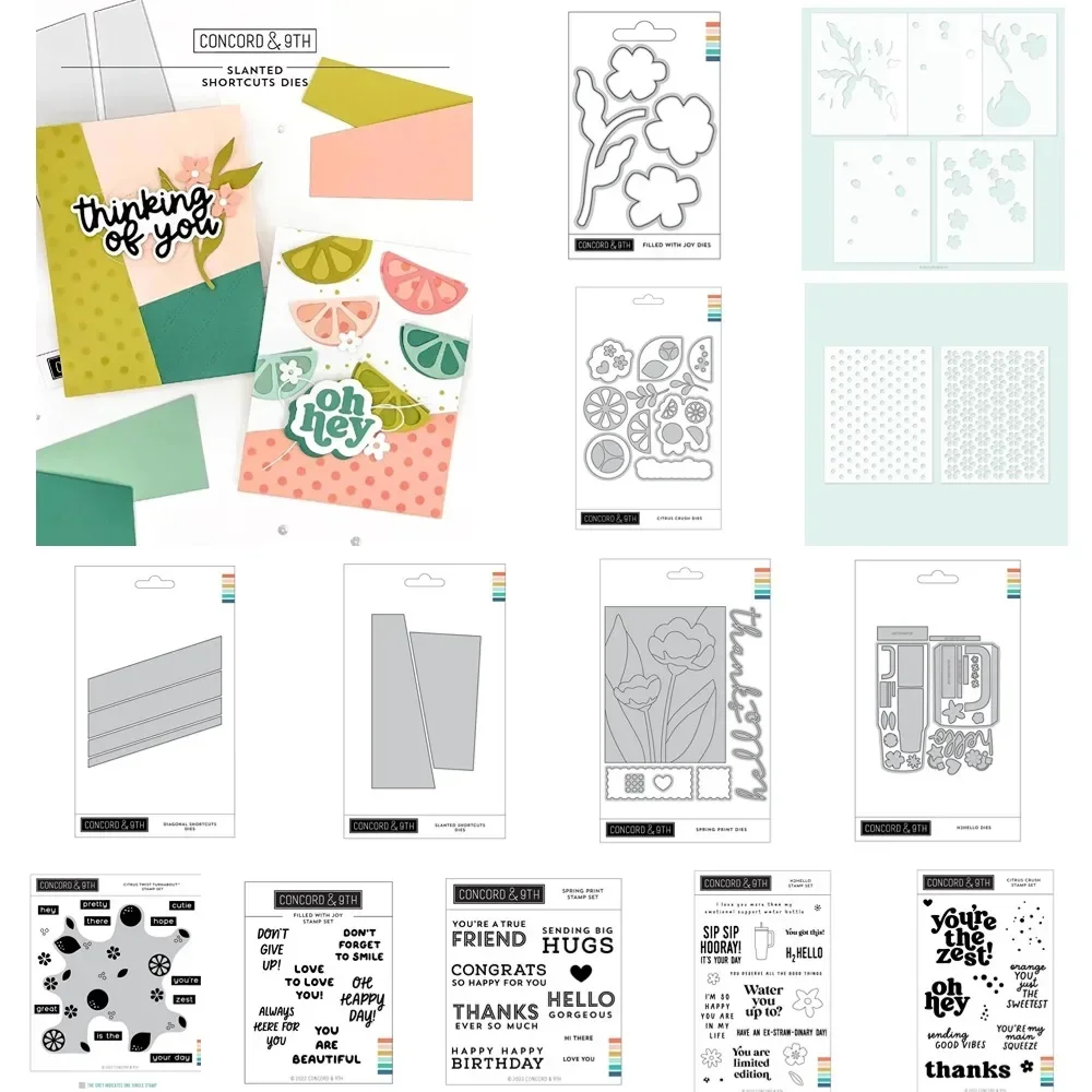 r штампы цитрусовые твисты Cleaand металлические трафареты наборы трафаретов для