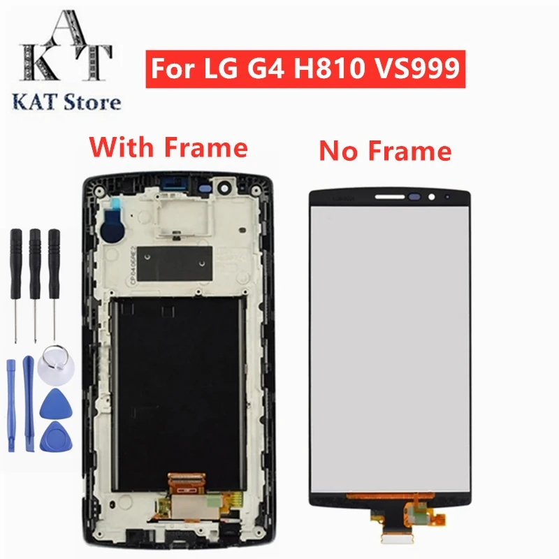 KAT ЖК-экран Замена для LG G4 H810 H811 H815 ЖК-дисплей сенсорный экран с рамкой гарантия качества