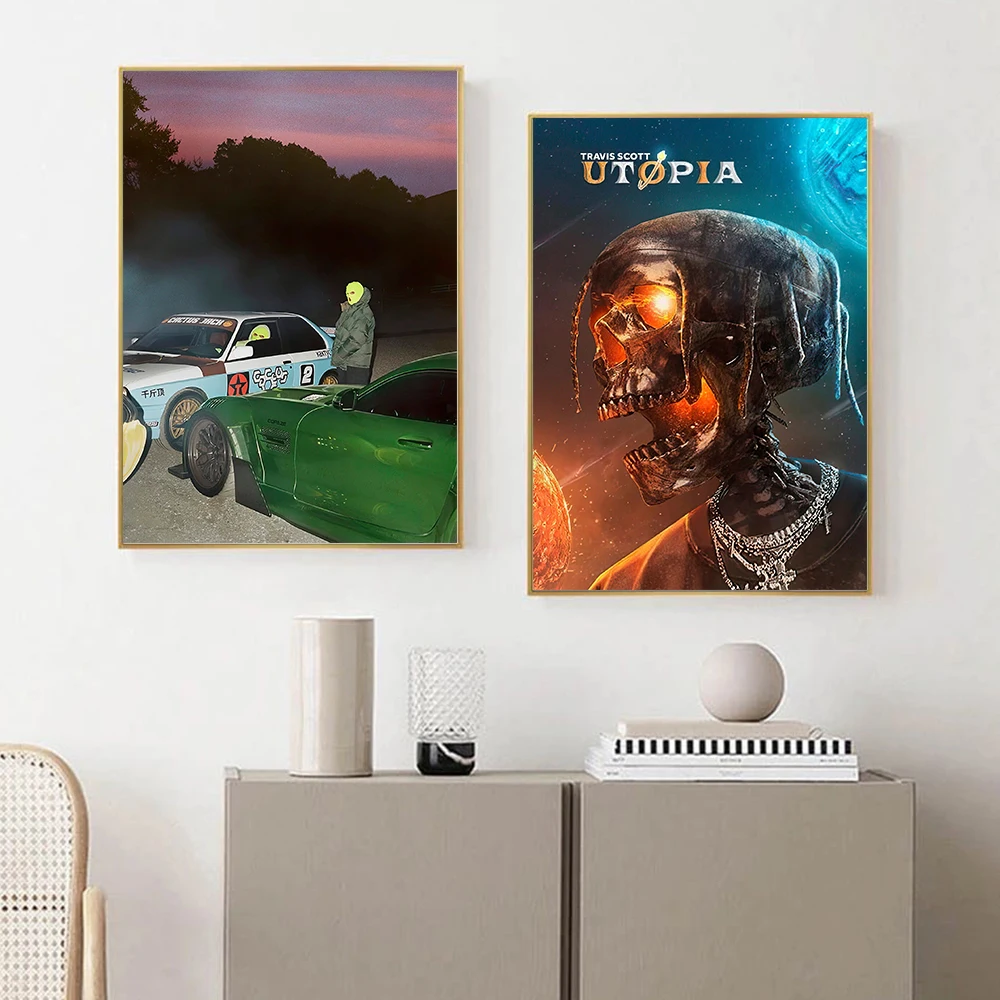 Трэвис Скотт Джек мальчик Утопия художественный плакат модульная крутая Картина на холсте Печать нордическая Настенная картина для подростков спальня домашний декор