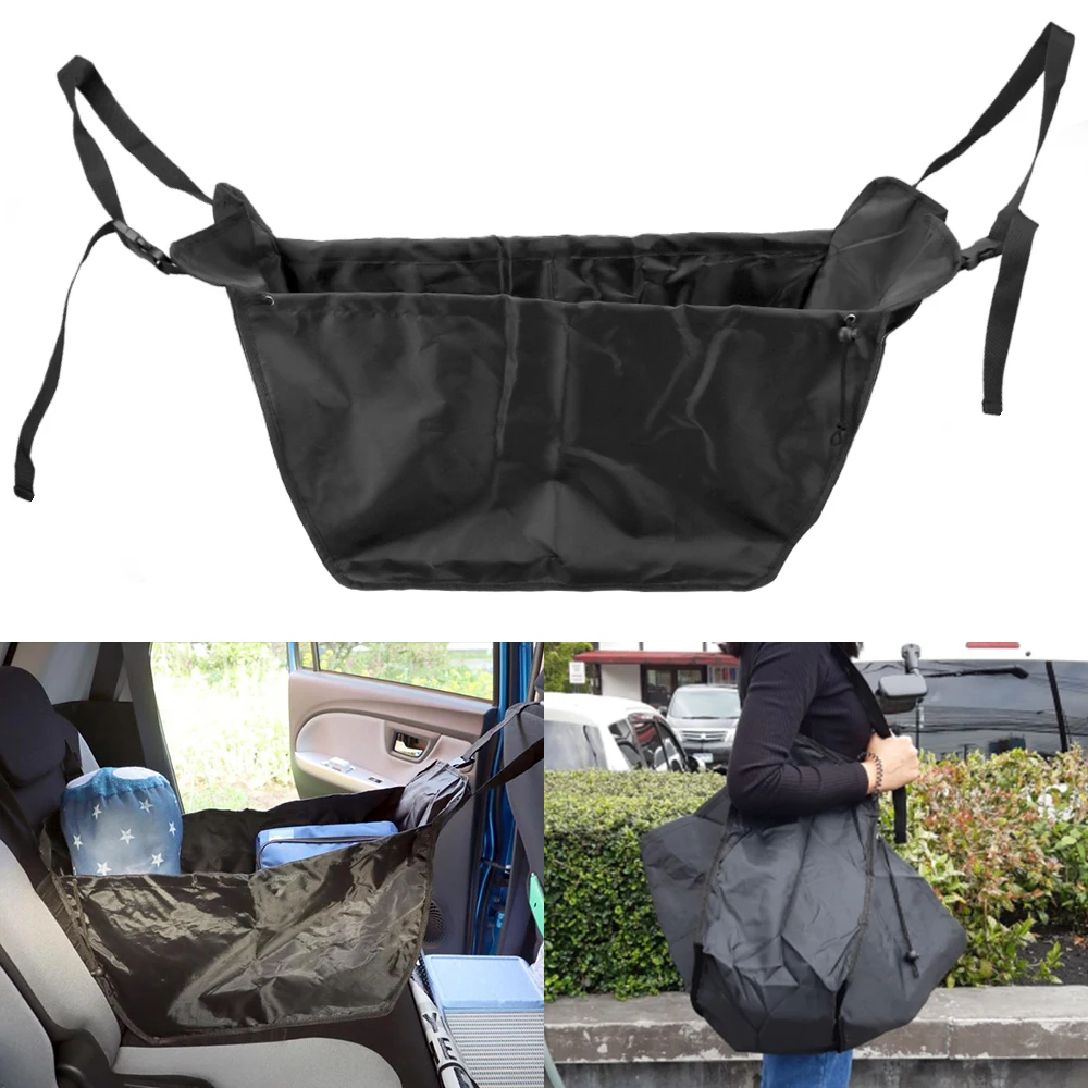 

Foldable Car Rear Storage Bag Multifunction High Capacity Stowing Tidying Shopping Basket Car Interior Accessories
