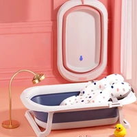 folding large size bathtubs can sit and lie down 0 6 years newborn products bath mat and bath net baby shower protable bath tub