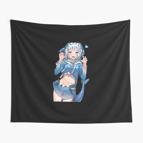 

Gawr Gura Peeker Tapestry Living Towel Art Home Travel Blanket Room Mat Yoga Bedspread Hanging Printed Decoration Wall Colored