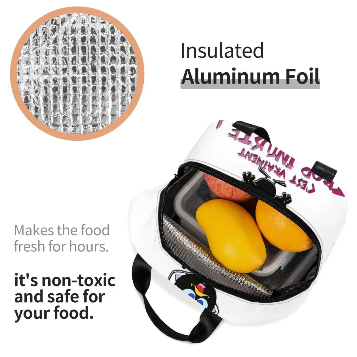 Pudełko na drugie śniadanie Calimero wielofunkcyjna ciepła lodówka termiczna izolowana torba Lunch dla kobiet praca w szkole piknik przenośne