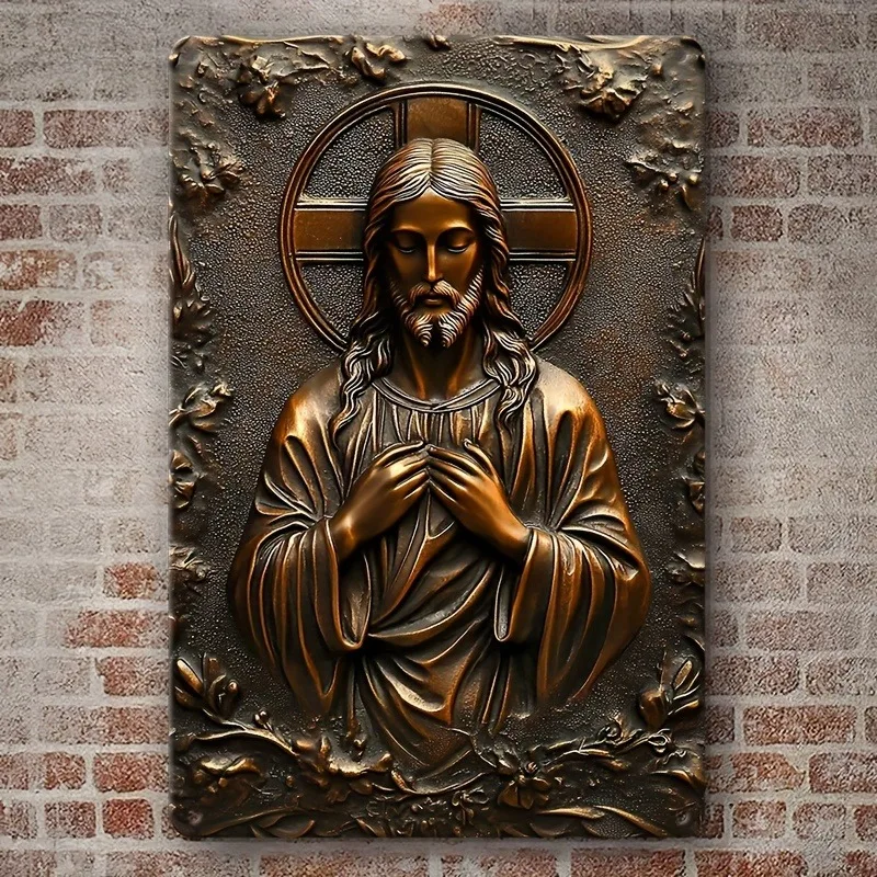 Алюминиевая вывеска Иисус