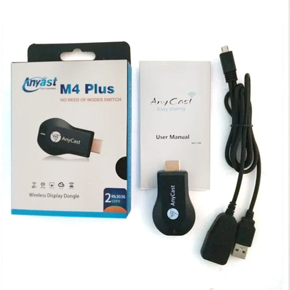 

Беспроводной ТВ-адаптер AnyCast M4 Plus 1080P, Wi-Fi-адаптер, HDMI-совместимый приемник, медиа-ТВ-адаптер DLNA Airplay Miracast