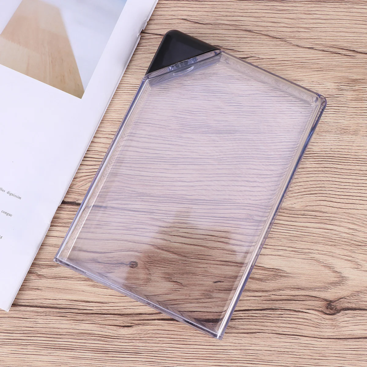 

Water Bottle Flat Travel Slim Bottles A5 Mugflask Portable 450Ml Clear Drinking Kidssquareoutside Gift Purse Free Steel Camping