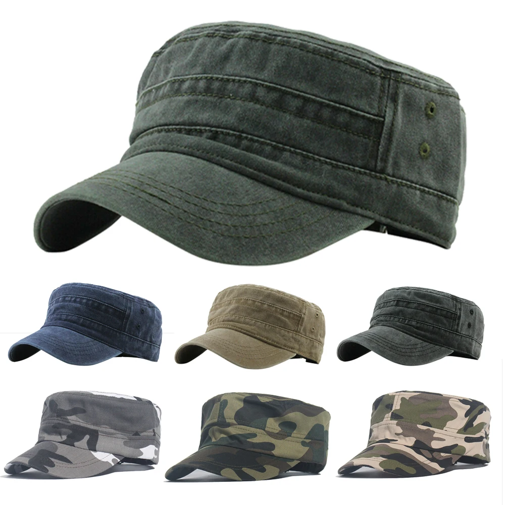 

Men Army Hat Outdoor Sport Caps Camouflage Baseball Cap Tactical Military Army Camo Hunting Finshing Cap Flat Top Hats