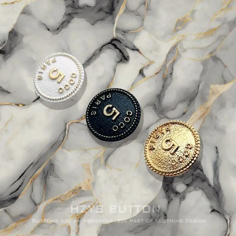 _ 5 круглые металлические роскошные дизайнерские швейные пуговицы с пятью