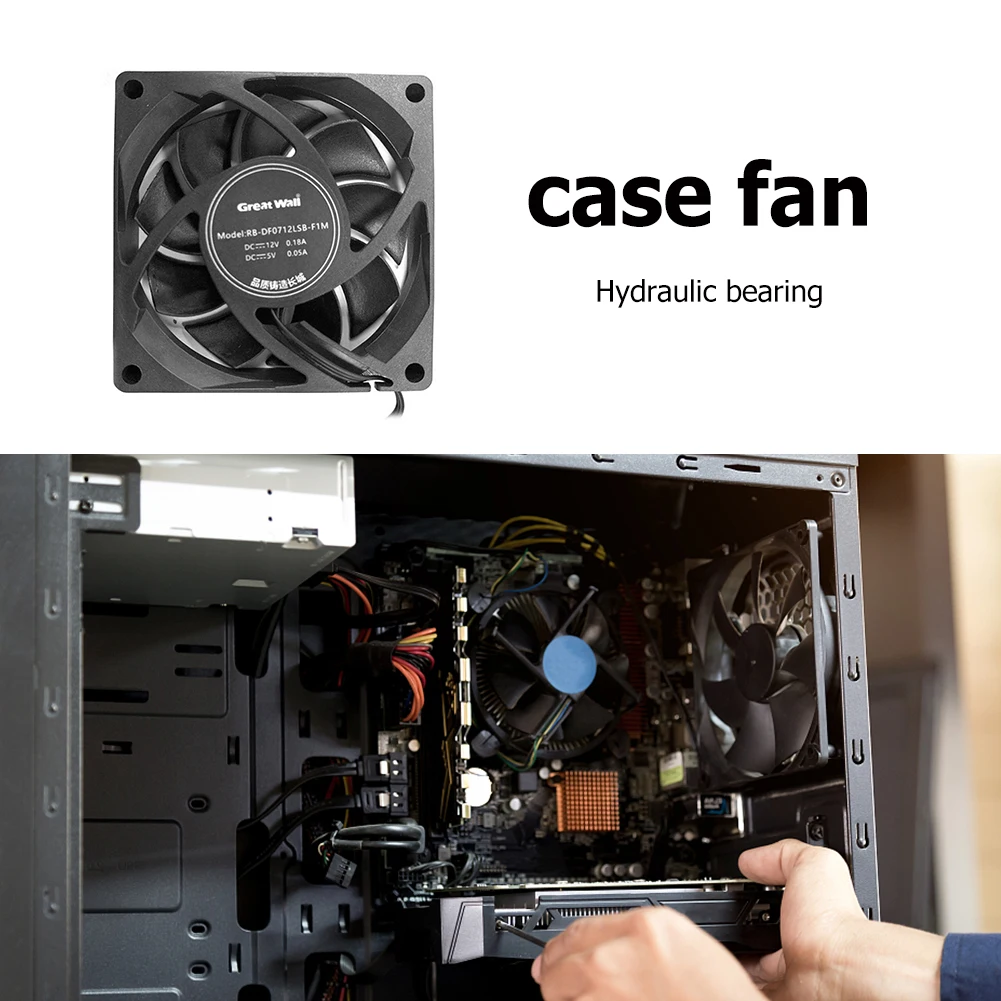 

6cm/7cm/8cm/9cm Silent Fan for Computer Cases Chassis Cooling Fan Cooler Hydraulic Bearing AMD CPU Cooler Cooling System