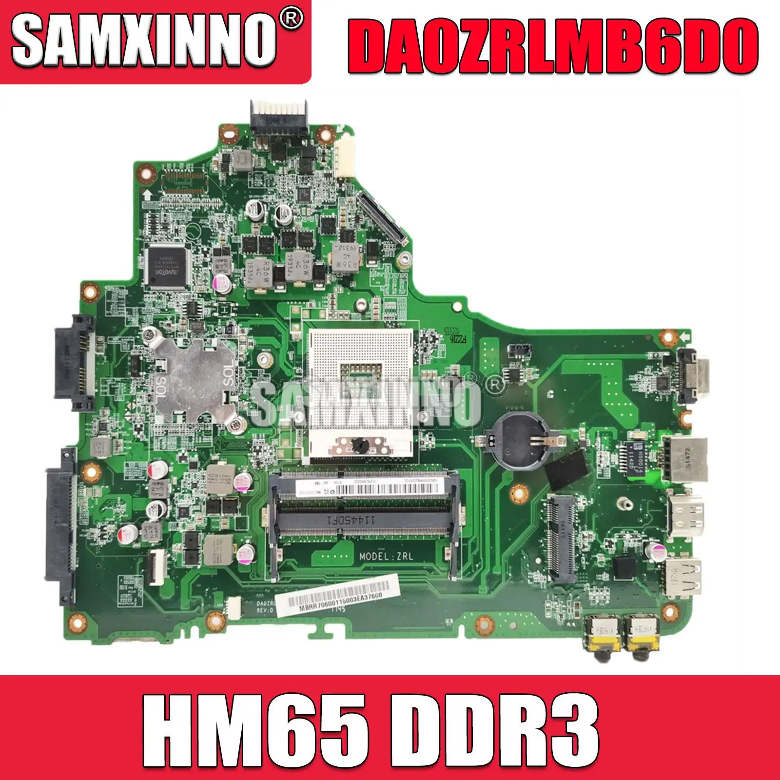 

MBRR706001 MB.RR706.001 Mainboard For Acer ASPIRE 5349 5749 Laptop Motherboard DA0ZRLMB6D0 HM65 DDR3 100% Tested Working