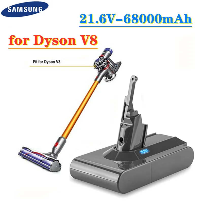 Dyson V8 21.6V 68000mAh Replacement Battery for Dyson V8 Absolute Cord-Free Vacuum Handheld Vacuum Cleaner Dyson V8 Battery