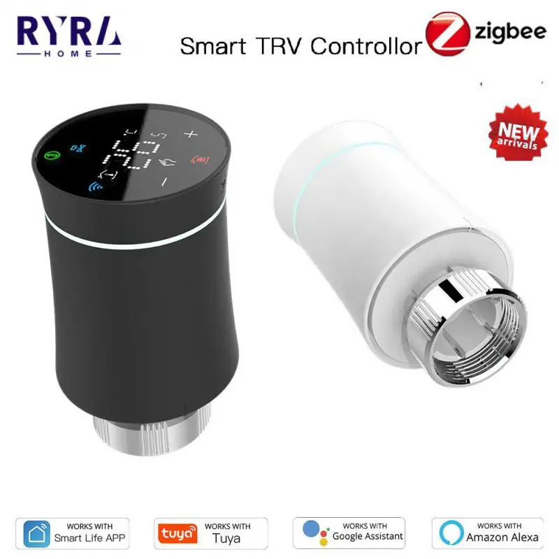 

Tuya ZigBee Thermostat Smart Radiator Actuator Valve Programmable TRV Temperature Controller Voice Control Via Alexa Google Home