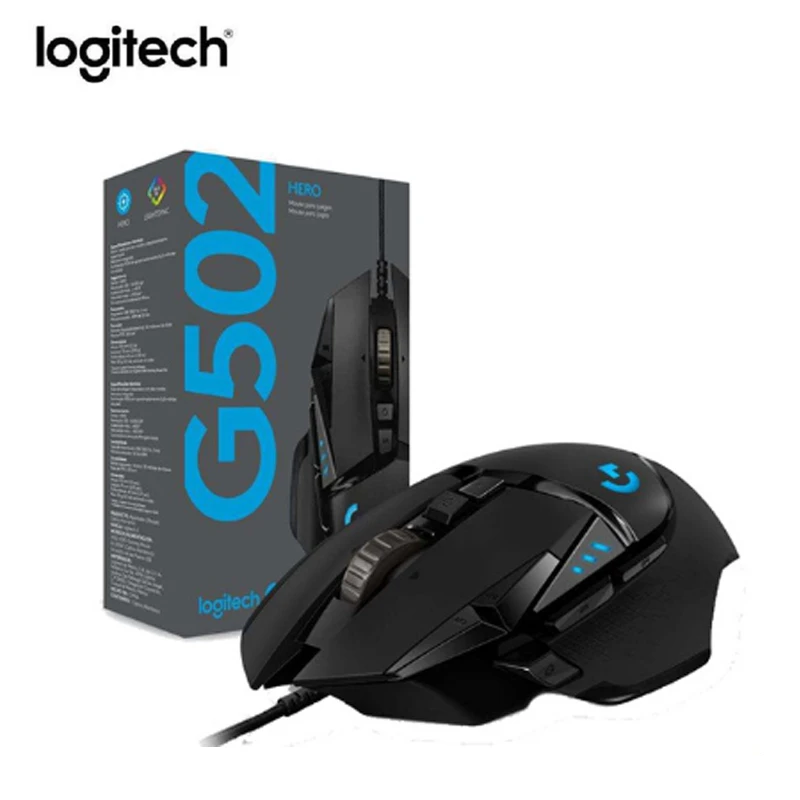 

Logitech G502 HERO Game Mouse 16,000 DPI High Performance Gaming Mouse HERO Programmable Mice For Windows7/8/10