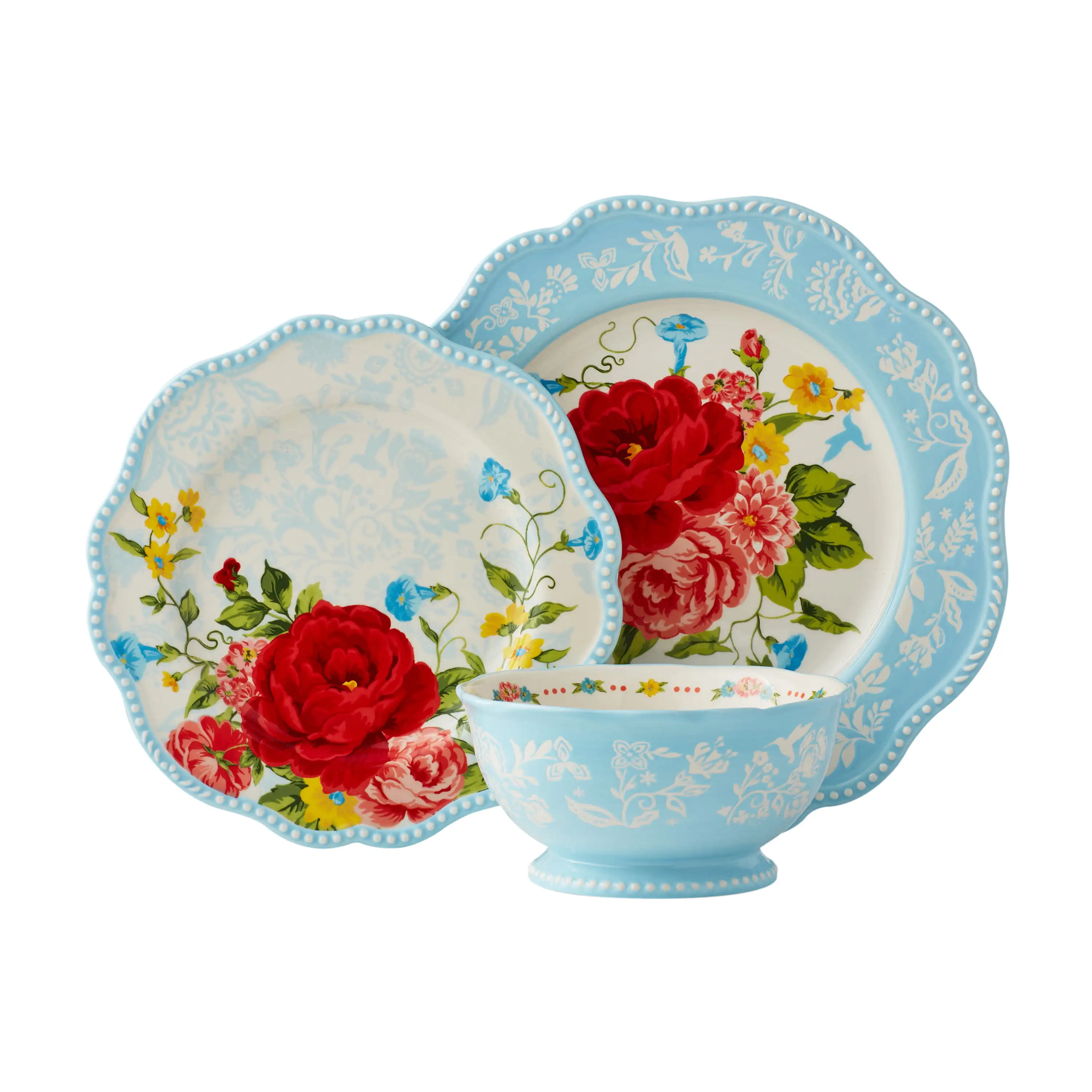 

The Pioneer Woman Sweet Rose 12-Piece Dinnerware Setcomplete tableware set