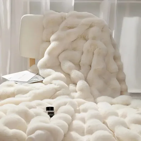 Зимнее роскошное плюшевое одеяло из искусственного меха, теплые Супермягкие одеяла, покрывало для кровати и дивана, пушистое покрывало, наволочка для спальни и дивана