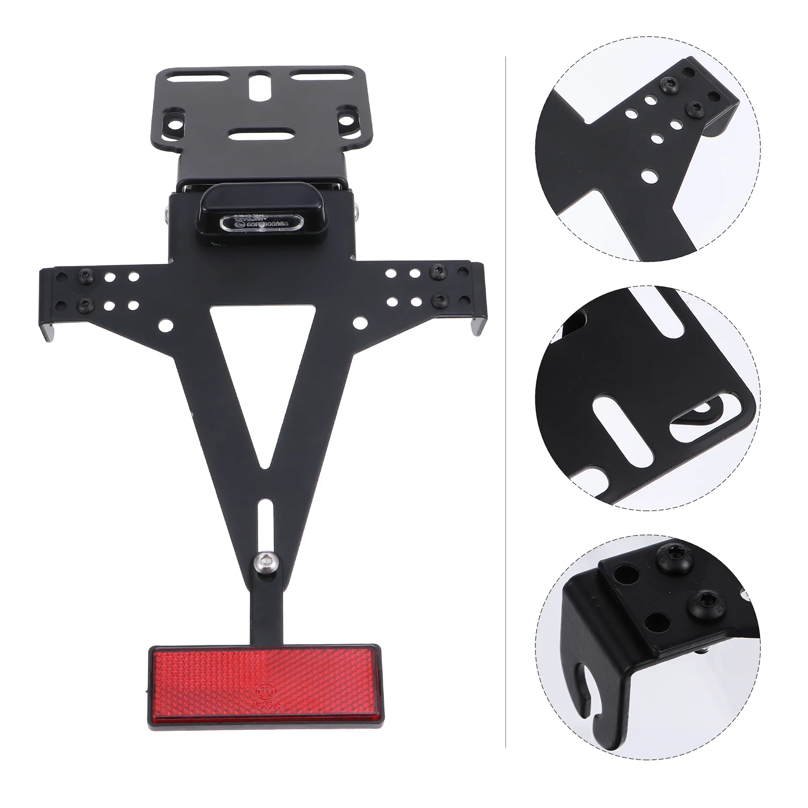 

Universal Motorcycle License Plate Holder Bracket Turn Light Tail Light Holder