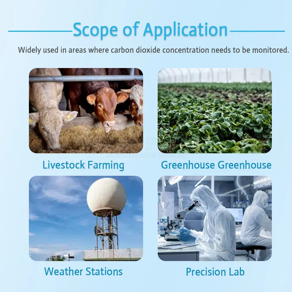 Датчик CO2 RS485 4-20 мА 0-5 В 0-10 в