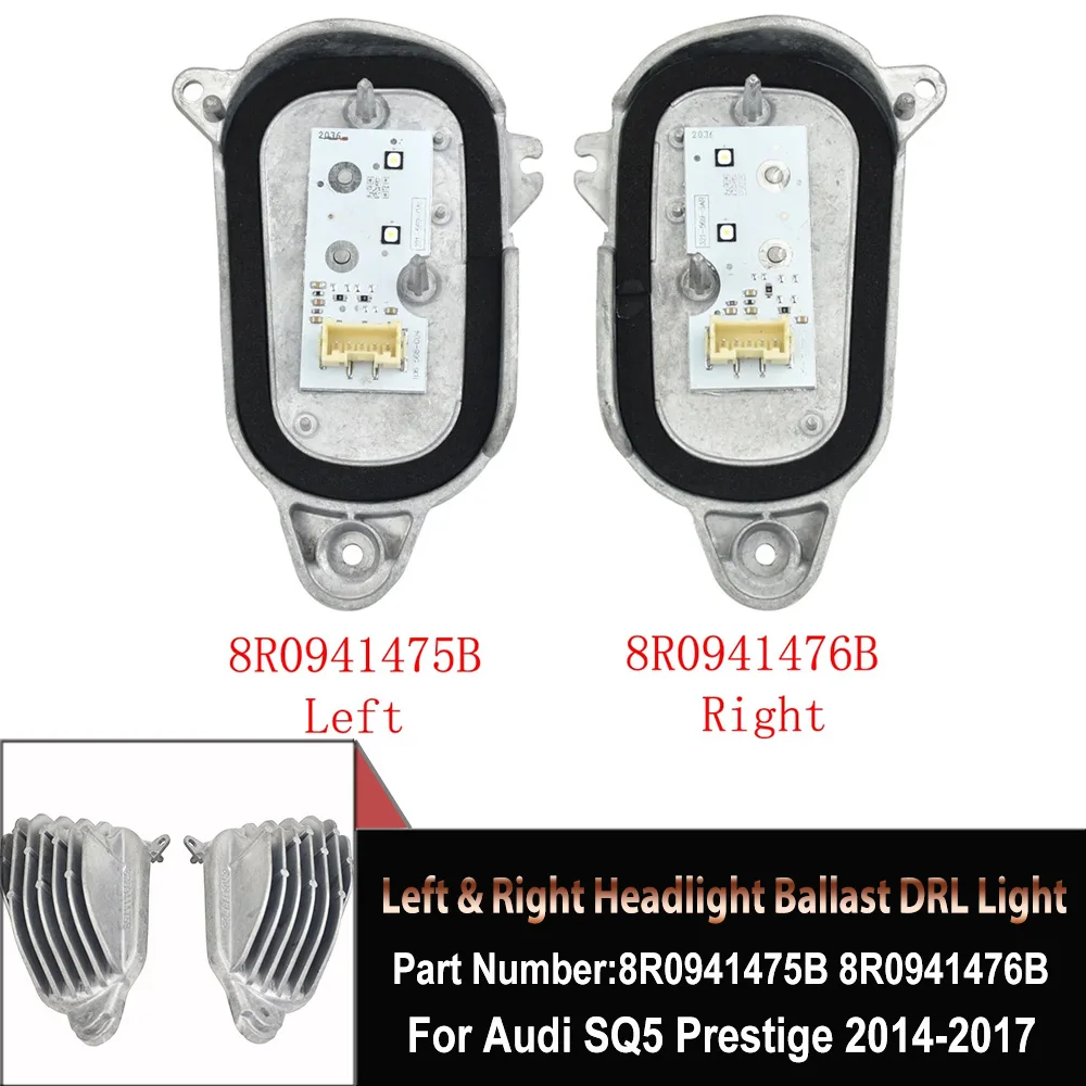 

New Car Headlight Ballast Daytime Running Light Module Control Unit Left & Right 8R0941475B 8R0941476B For Audi Q5 LCL 2013-2017