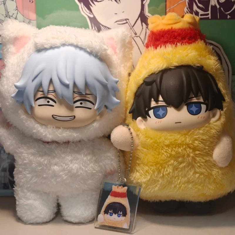 Фото Оригинальная виниловая фигурка-подвеска Саката Гинтоки из серии Bandai Sofunui Gintama, модная игрушка-украшение, таинственная коробка-сюрприз, подарок №3
