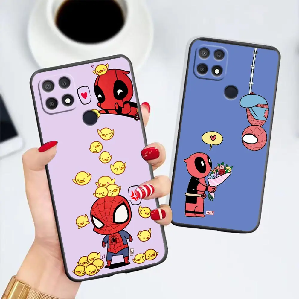 

Case For OPPO A94 A93 A92 A92S A91 A83 A79 A78 A77 A76 A74 A73 A71 4G 2020 2022 5G Case Capa Marvel The Avengers Spider Lron Man
