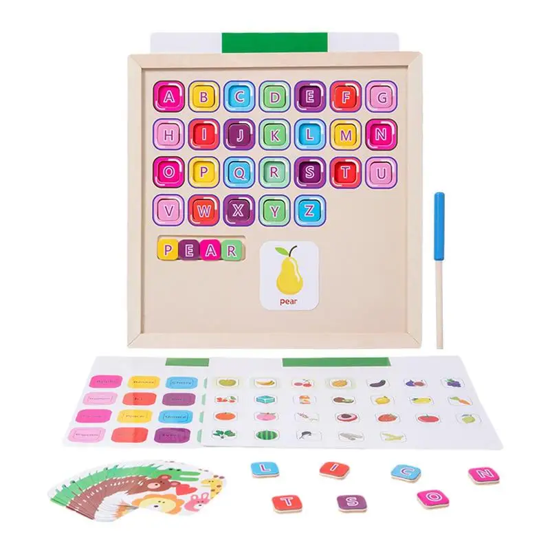 

Wooden ABC Letters Matching Puzzle Magnetic Matching Letter Game Educational Wood Montessori Learning Toy For Fine Motor Skills
