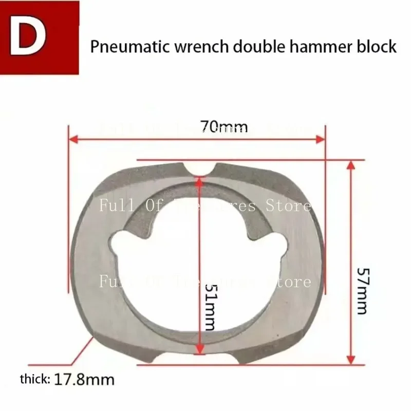 Chave De Impacto Ar Ferramentas Pneum닥 Bloco Greve Bigorna Motorista Eixo Martelo Peças Reparo