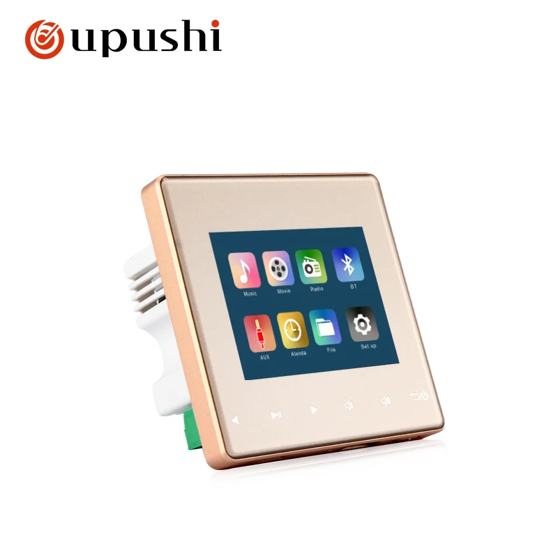 

Oupushi high hardness crystal panel high performance A3 in wall amplifier for home theatre