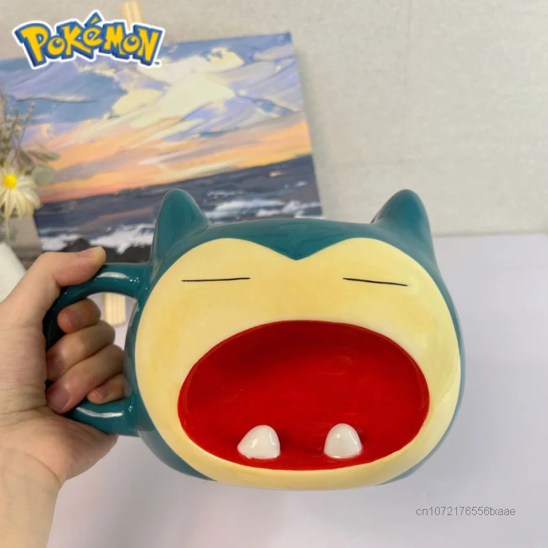 Pokemon Snorlax Mugs Anime Creative Design Luxury Cups Large