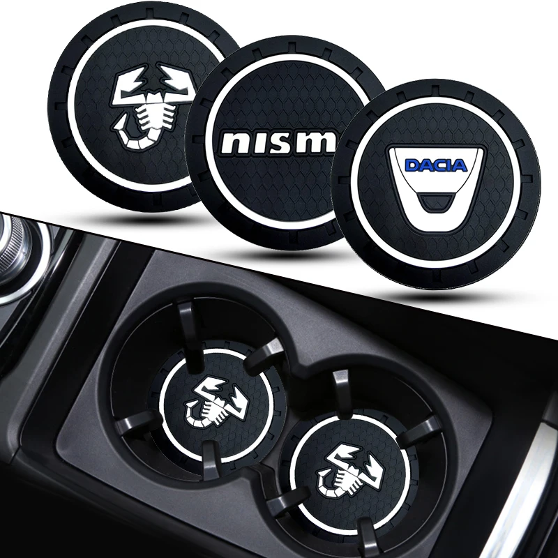 

1pcs Car Coaster Anti-slip Mat Interior Decoration for Suzuki Aerio Equator Forenza Reno Vitara XL-7 Verona 2021 Car Accessories