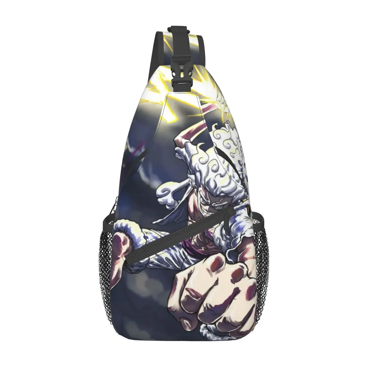 

Nika Gear 5 Cartoon One Piece Sling Bag Travel Crossbody Backpack Chest Bags Lightweight Casual Shoulder Daypack for Sport Hikin