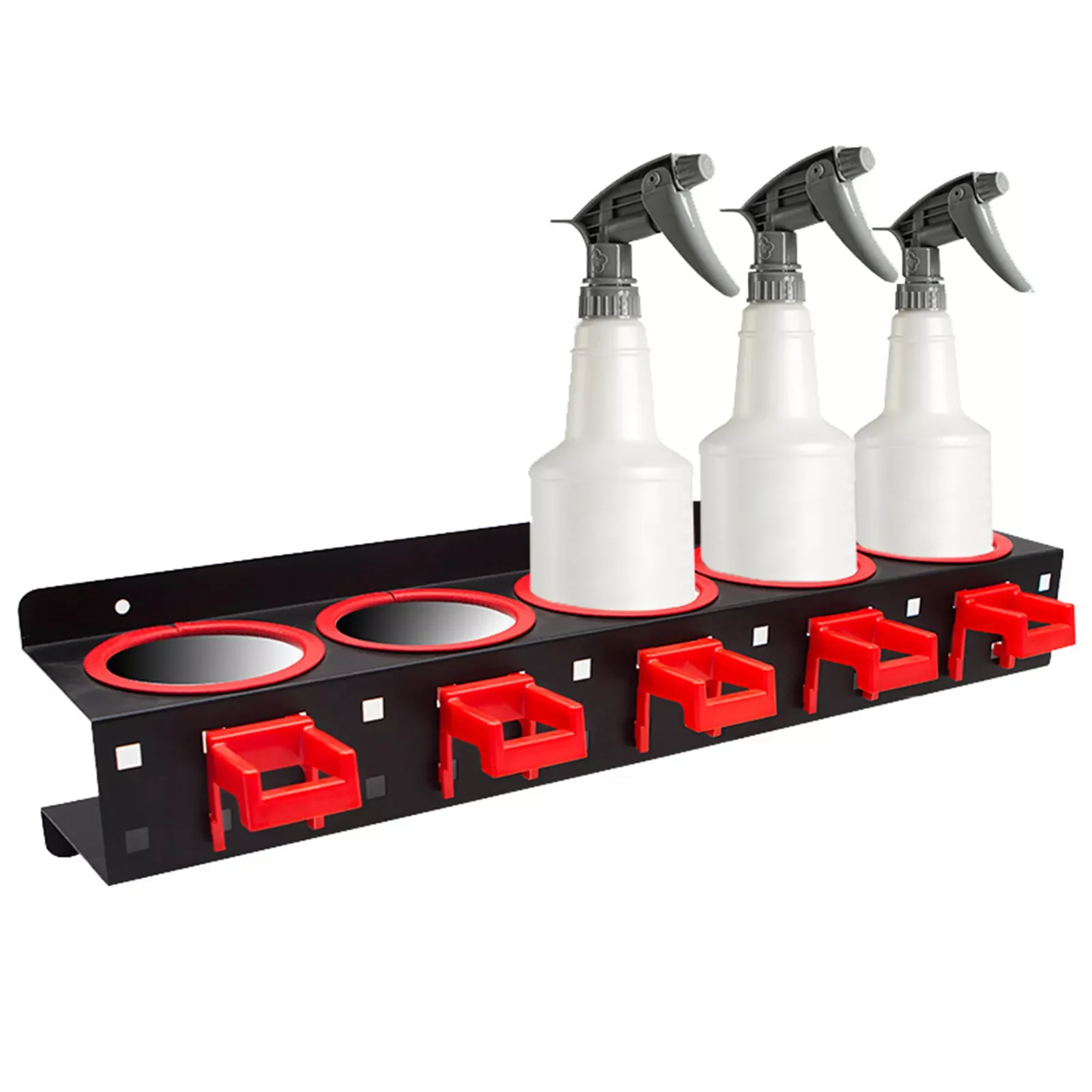 

Car Wash Tool Rack Wall Mounted Spray Bottles Storage Holder Auto Beauty Shop Display Hanger Car Accessories
