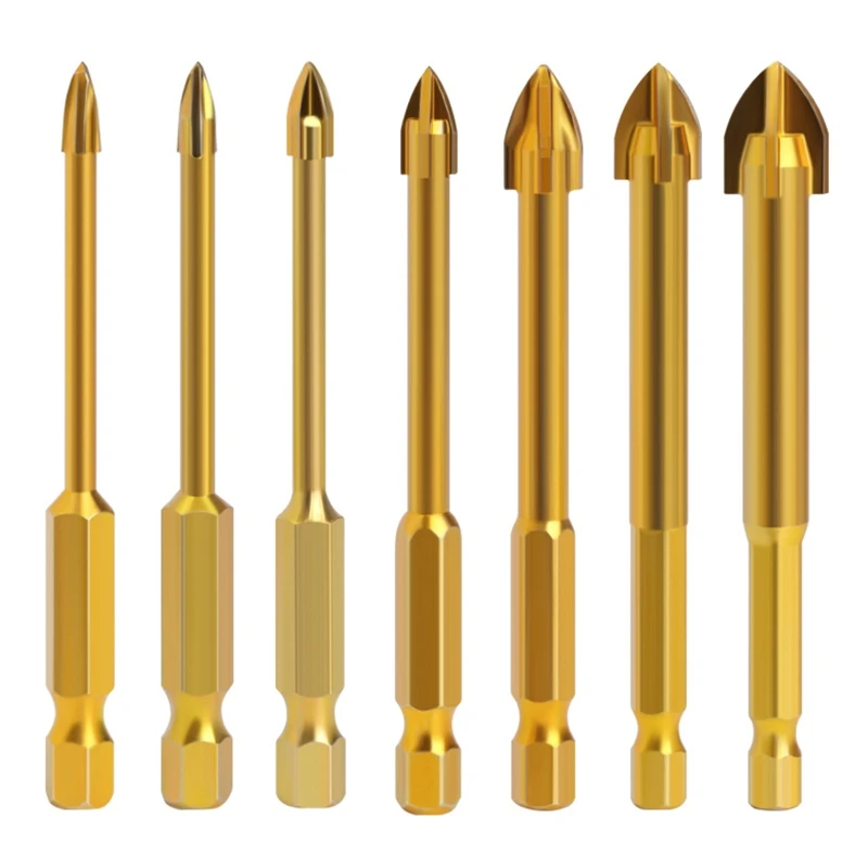 

Hardware Metalworking Tools Work Drill 3-12mm for Cross Drill Bit 1/4 Inch Hexagon Shank Puncher For Electric