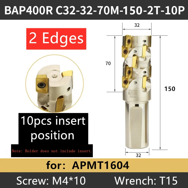 

Фрезерный резец BAP300R BAP400R, твердосплавная Втулка с шероховатым хвостовиком, с прямым хвостовиком, APMT1135, APMT1604