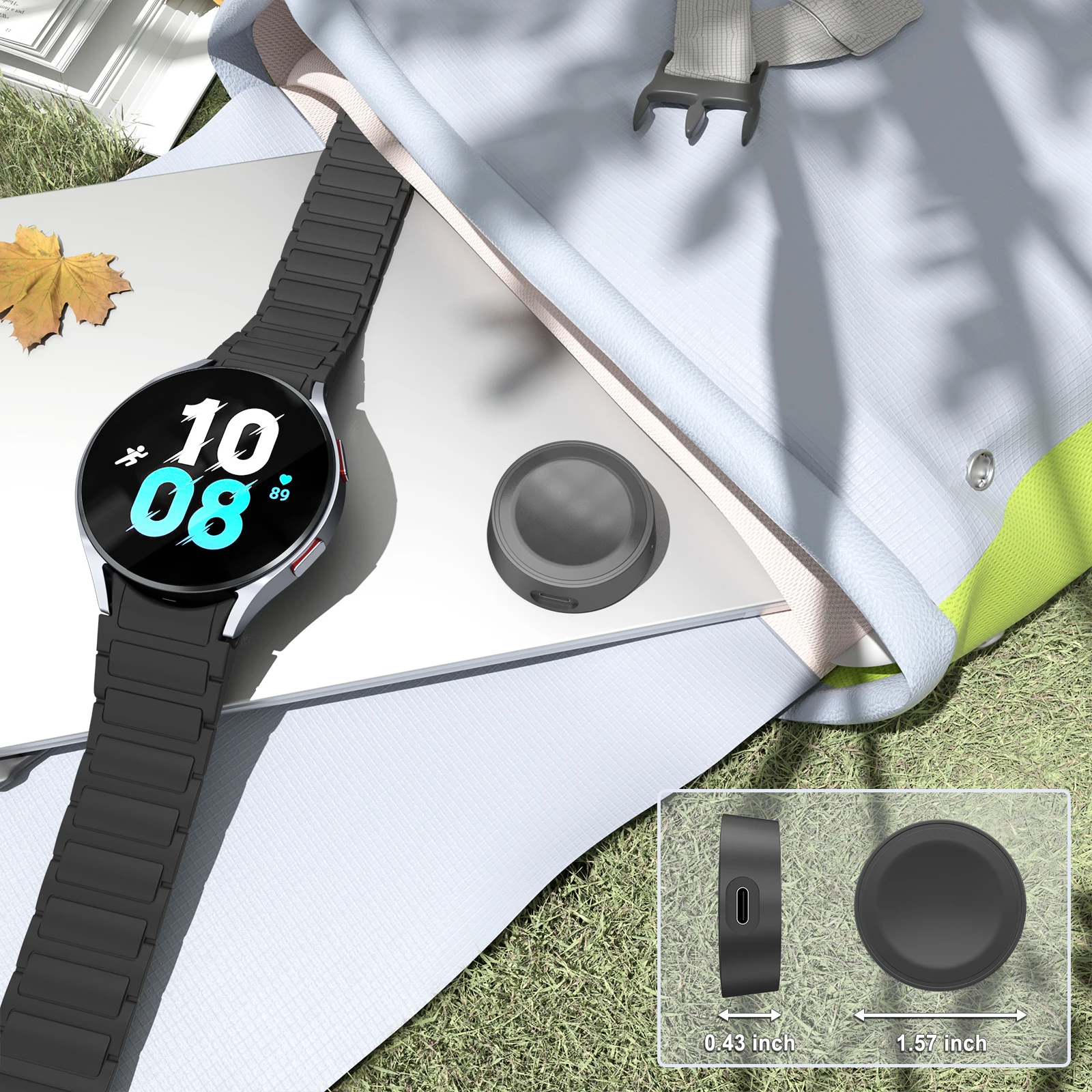 Зарядное устройство с одной головкой для Samsung Galaxy Watch 7654 4044 мм, зарядная док-станция для Galaxy Watch 46 Classic 4246 мм 4347 мм (art.: 3920dae6b9dfd) - 3920dae6b9dfd