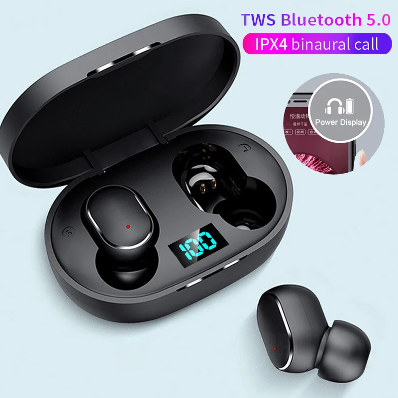 

TWS-стереонаушники E6S с поддержкой Bluetooth 5,0 и микрофоном
